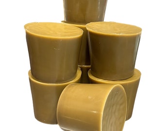 Raw Unfiltered Beeswax Dark Rounds