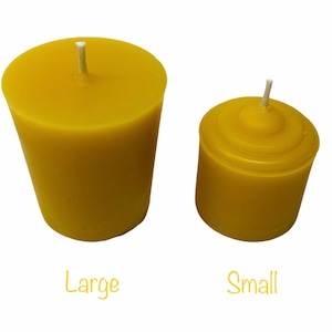 Beeswax Bulk Small Votive Candles Pure Beeswax Candles from Beekeepers Hive afbeelding 9