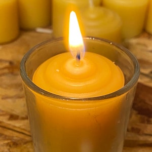 Beeswax Bulk Small Votive Candles Pure Beeswax Candles from Beekeepers Hive afbeelding 8
