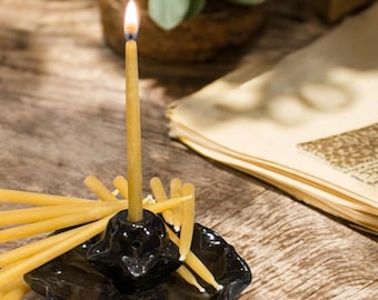 40 Minute REFILL Beeswax Candles for Meditation REFILL 40 Minutes of Relaxation