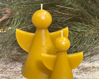 Angel set of 2 Beeswax Candles