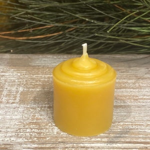 Beeswax Bulk Small Votive Candles Pure Beeswax Candles from Beekeepers Hive image 6