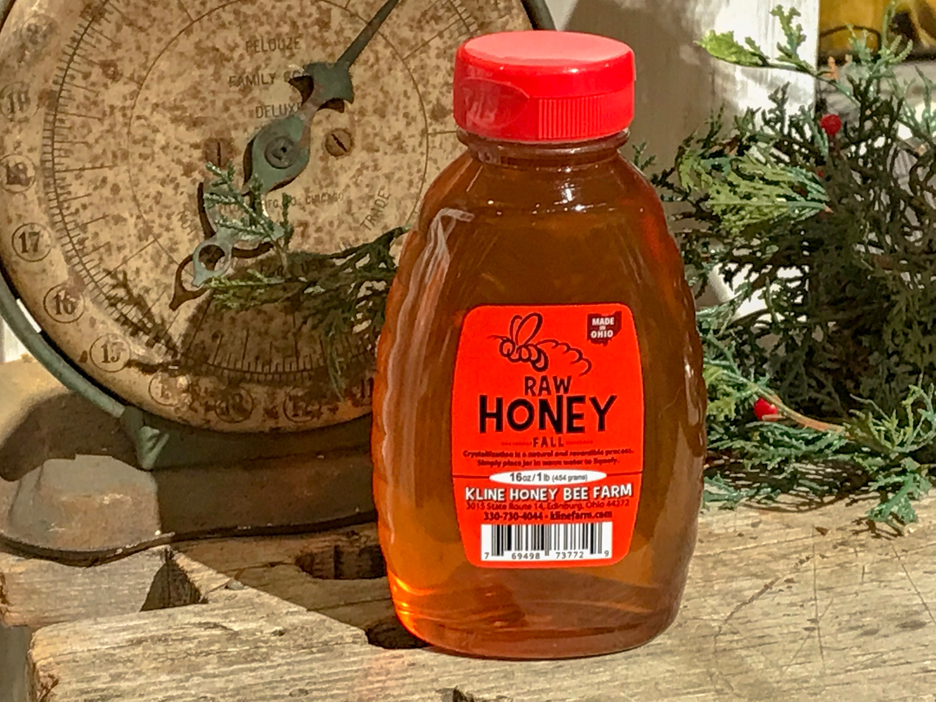 Raw 1lb. Fall Honey Pure Honey Ohio Proud Etsy