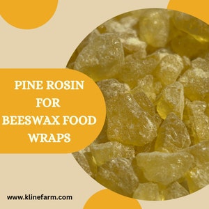 Pine Rosin for DIY Beeswax Food Wrap Bars | Pine Resin