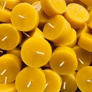 Bulk Beeswax Tealight Candles - Pure Beeswax Candles from Beekeepers Hive