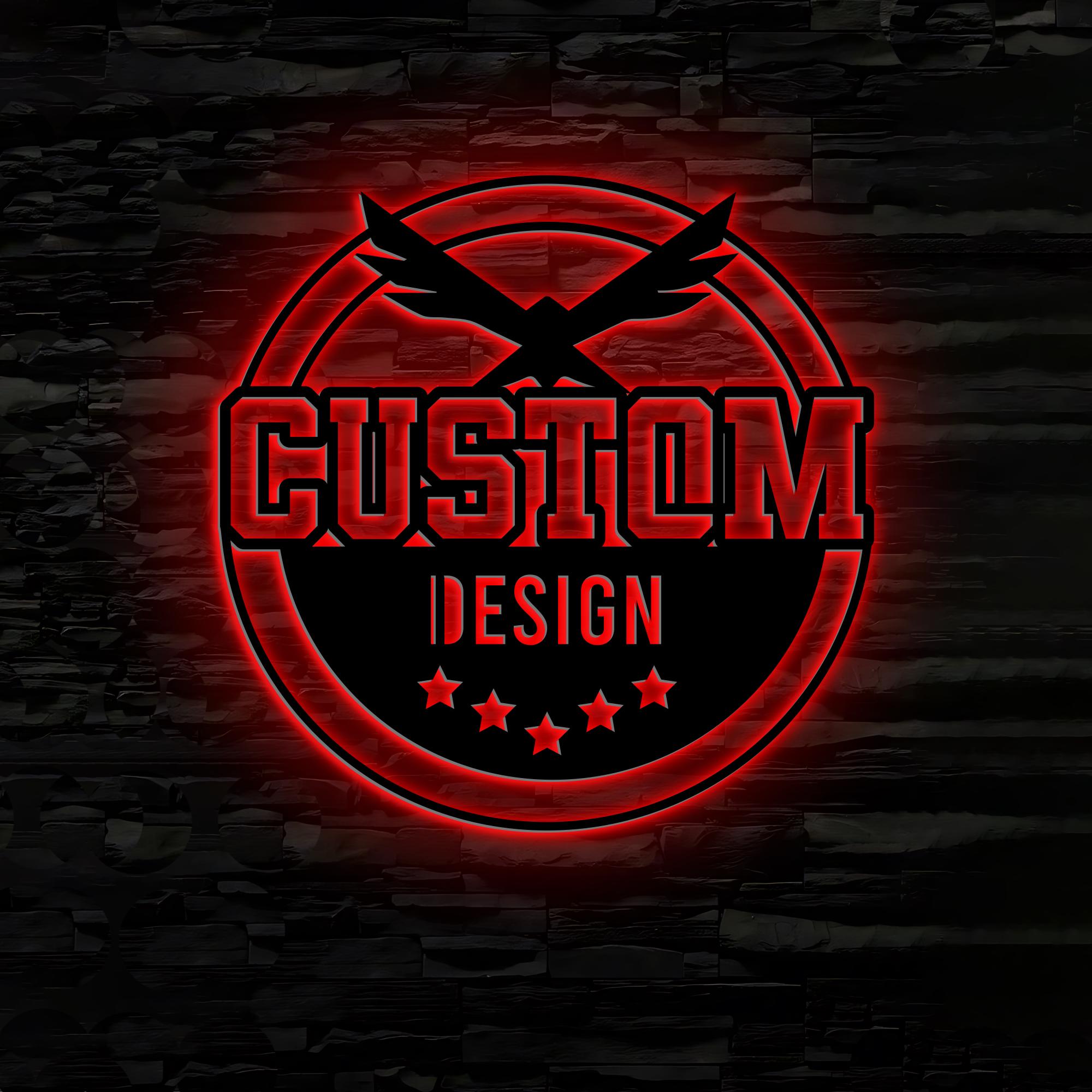 Personalized Metal Sign With Custom Logo & Text – Custom Design ...