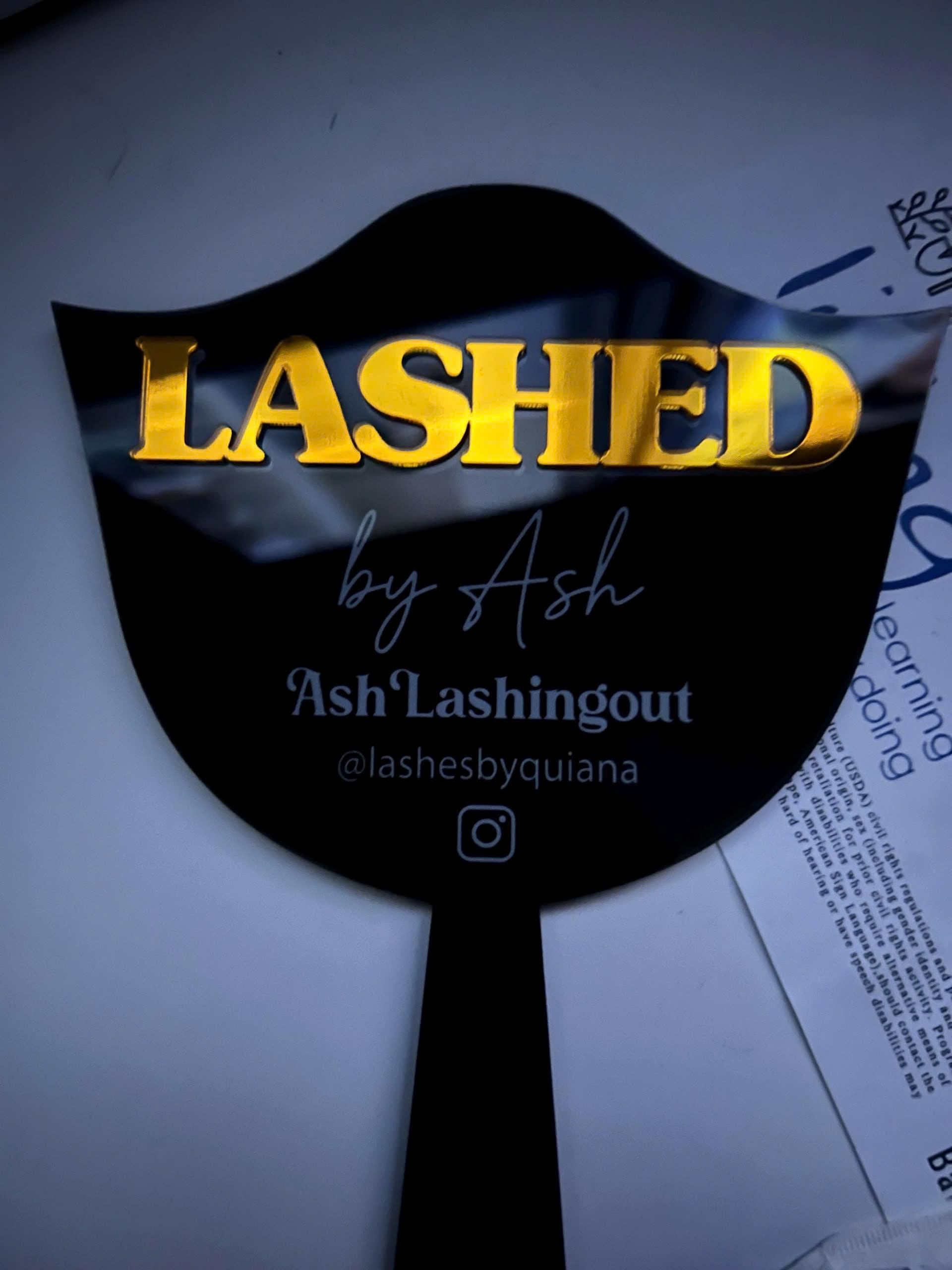 Handheld Mirror Social Media Prop Personalized Eyelash Technician Prop Custom logo Lash Extension Eyebrow tech prop Social media prop