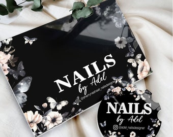 New! Custom Nail Logo| 3D Acrylic Nailfie Photo Prop, Nail Technician Gift, Acrylic Nailfie Disc, Prop For Nail Techs, Nail Selfie