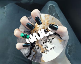 New! Custom Nail Logo| 3D Acrylic Nailfie Photo Prop, Nail Technician Gift, Acrylic Nailfie Disc, Prop For Nail Techs, Nail Selfie
