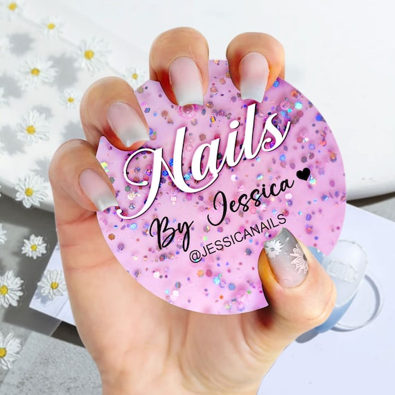 New! Prop for Nail Techs, Nailfie Disk, Nail technician, nail artist gift, social media picture prop, Gift for Nail Artist,beauty salon prop