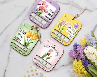 Waldo | Mother's Day Money Card Holder, Gift For Mom, Lip Balm Pouch Gift Card, Mothers Day Gift,Cute Mothers Day Money Card