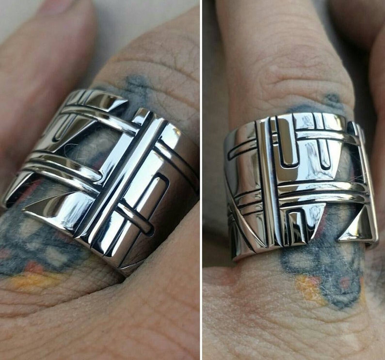 Custom requests completely handmade stainless steel rings not casted image 1