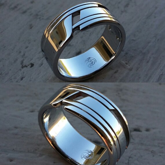 ONE Stainless Steel Ring not Casted Mens Wedding Ring Engagement Ring Hypoallergenic Rings Wedding Rings Band Etsy