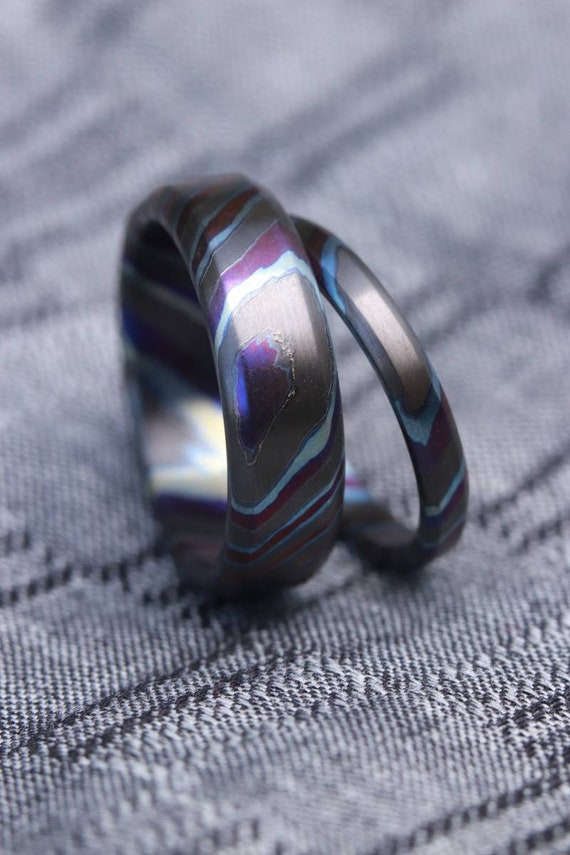 zrti set timascus rings customizable