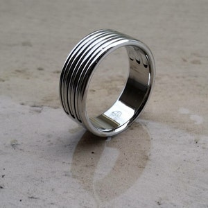 29 TRIPLEX handmade stainless steel ring not casted womens jewelry hypoallergenic rings image 1