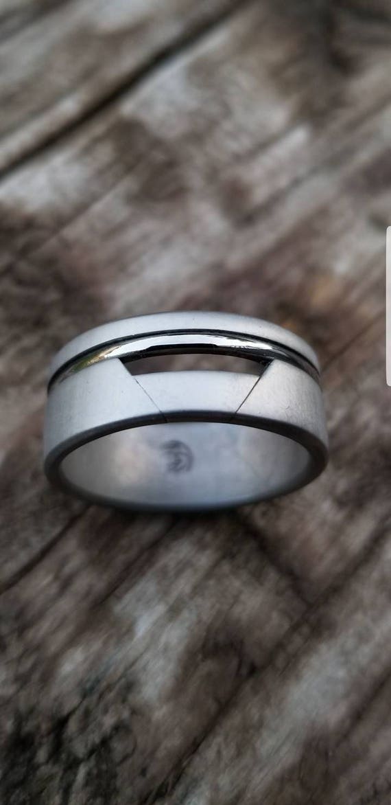 17 "SPECIE" handmade stainless steel ring (not casted) hypoallergenic ring,  metal art, mens rings