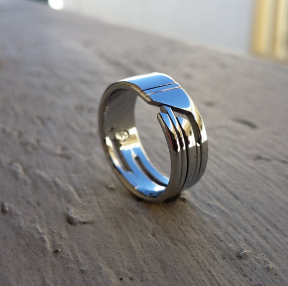 02 "STANCHION" handmade stainless steel ring (not casted)