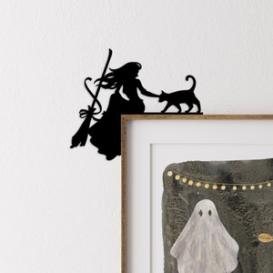 Halloween door corner sign Fall decor ideas for the home Hocus Pocus decor Halloween witch aesthetic Sanderson sisters image 3