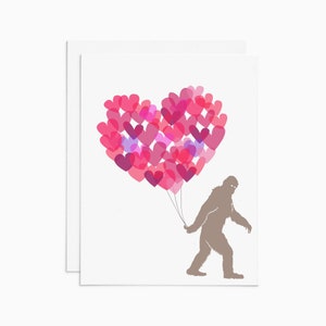 Carte d’amour illustrée YETTI