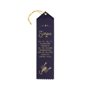 SCORPIO Geburtstag Award Band. Sternzeichen Geburtstagsgeschenk. Sternzeichen Geburtstagskarte. Lustige Erwachsene Auszeichnung Band. Erwachsene Preisband.