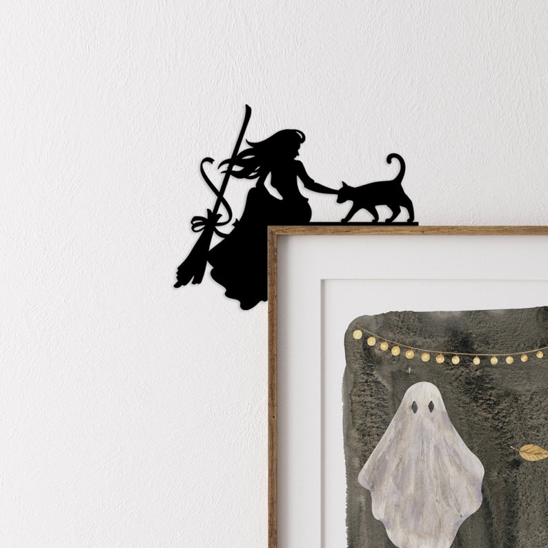 Halloween door corner sign Fall decor ideas for the home Hocus Pocus decor Halloween witch aesthetic Sanderson sisters image 3