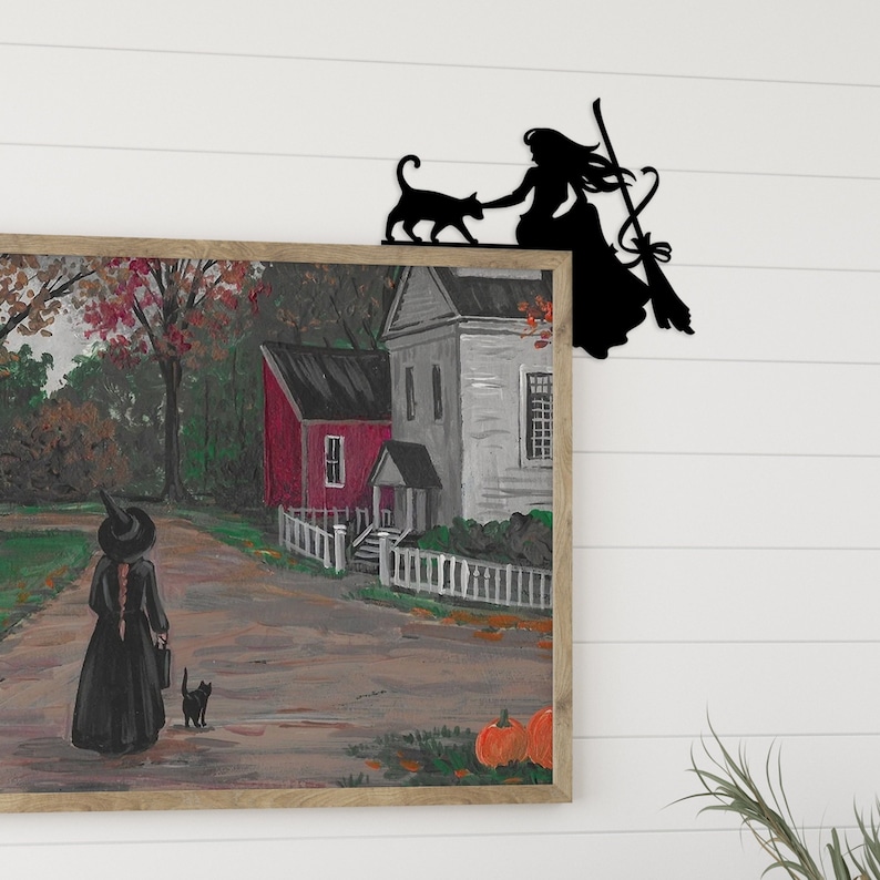 Halloween door corner sign Fall decor ideas for the home Hocus Pocus decor Halloween witch aesthetic Sanderson sisters image 1