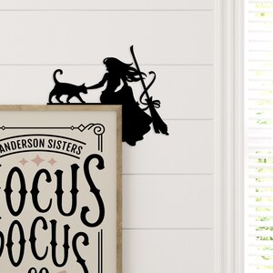 Halloween door corner sign Fall decor ideas for the home Hocus Pocus decor Halloween witch aesthetic Sanderson sisters image 6