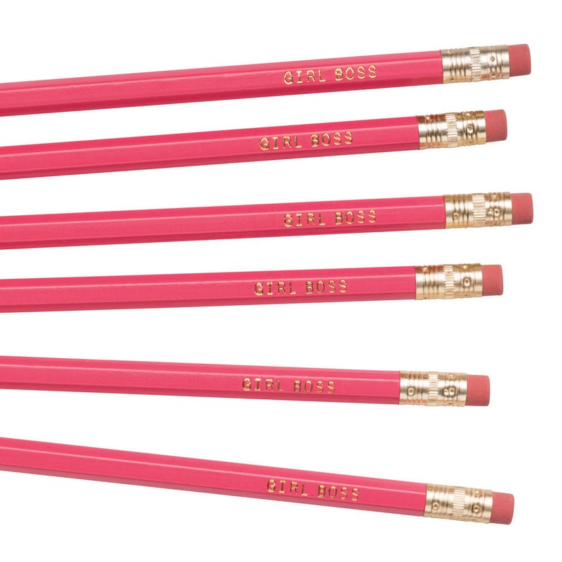 GIRL BOSS pencil set. Back to school supplies. Gifts for Etsy