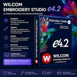Wilcom Studio e4.2 | Professional Digitizing Software | Design, Edit & Lettering | Digital Software