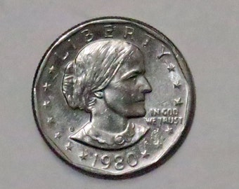 Susan B Anthony Dollar 1980