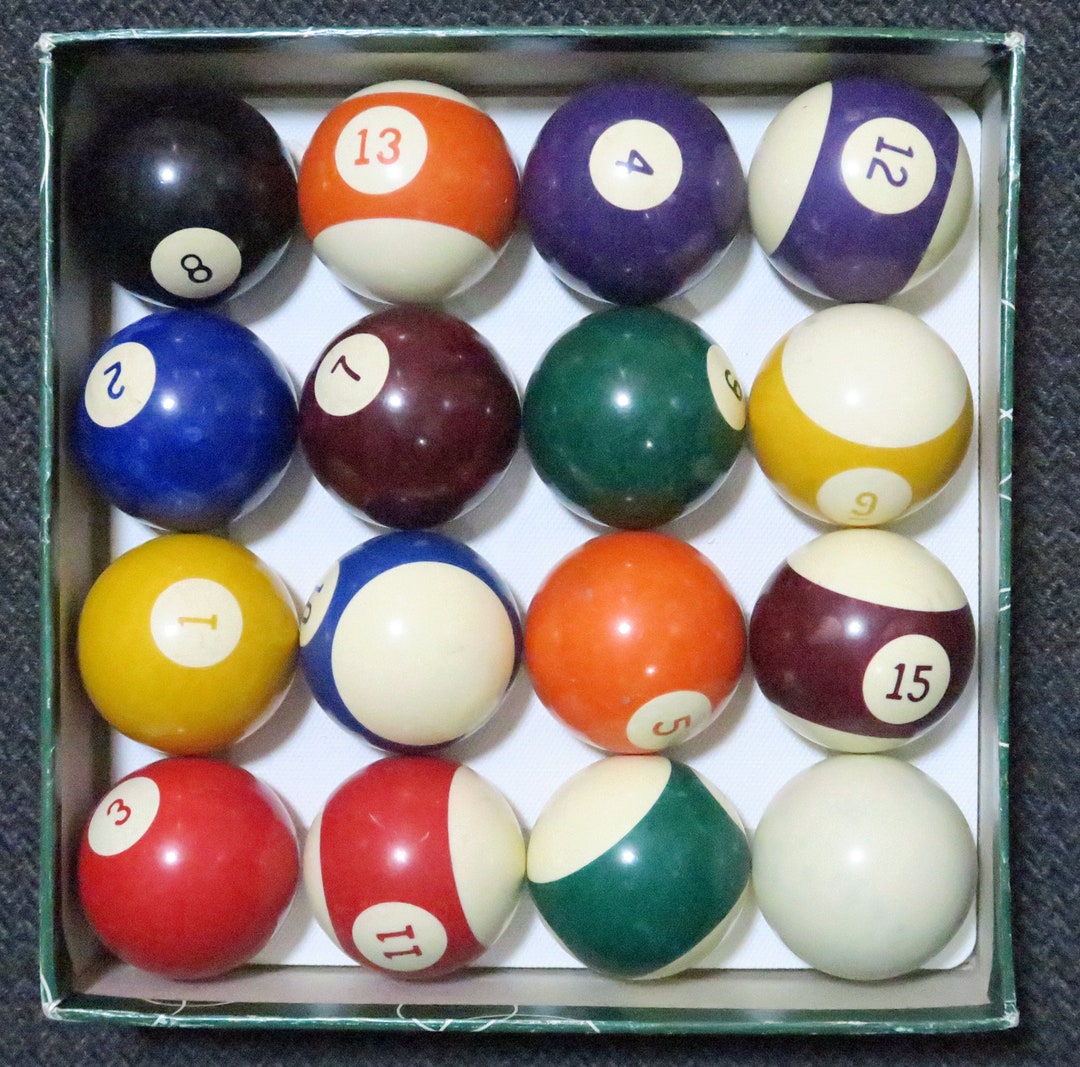 Billiard Balls Made in Belgium, Vintage Etsy
