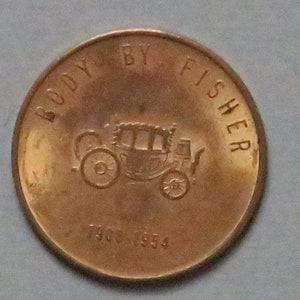 General Motors, 1908 - 1954, 50 Millionth Car Token