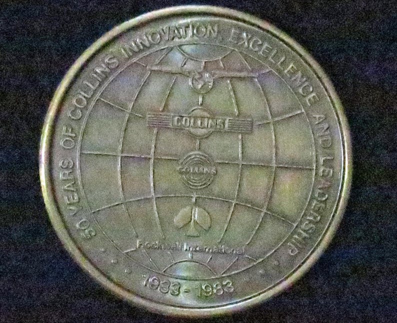 Collins Coin Instrument Collins Token 50 Years, 1985 - Etsy