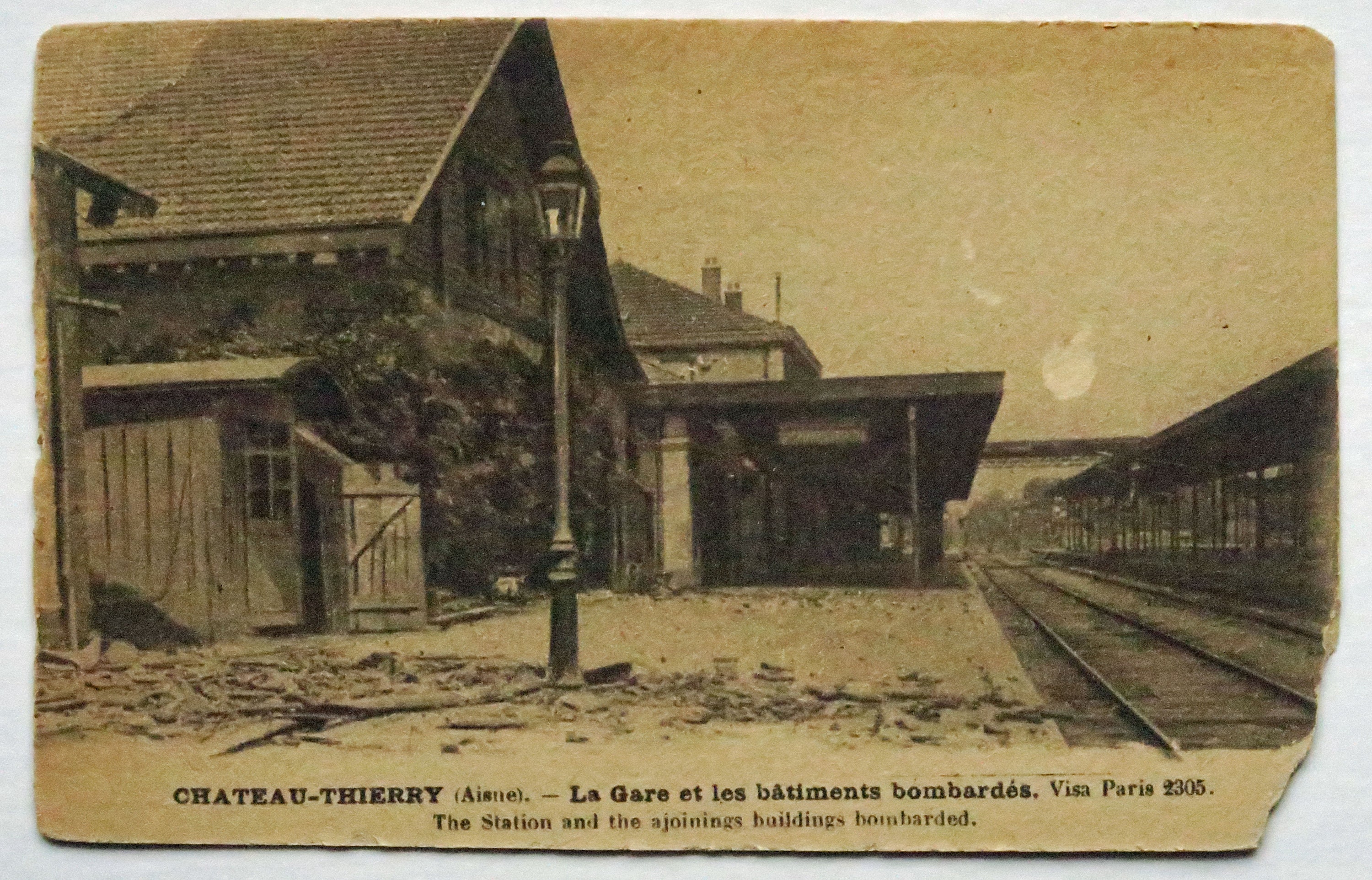Vintage 1918 Postcard post WW1 photograph