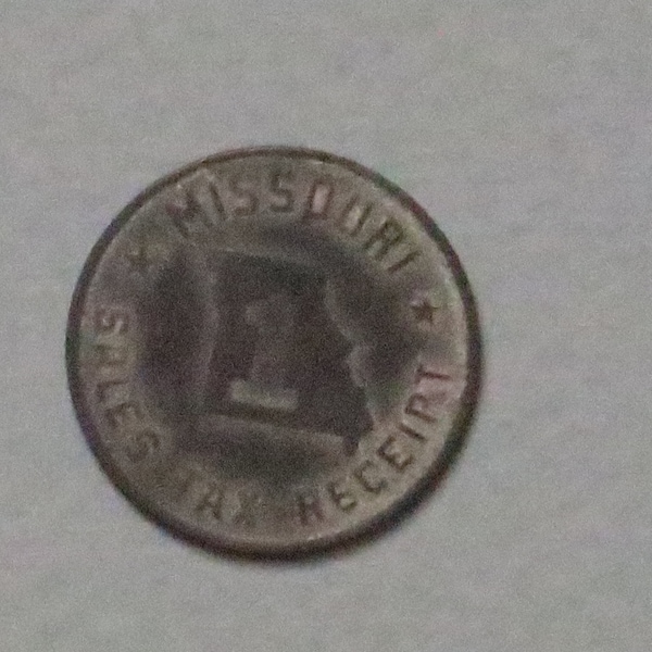 Missouri Tax Token Etsy