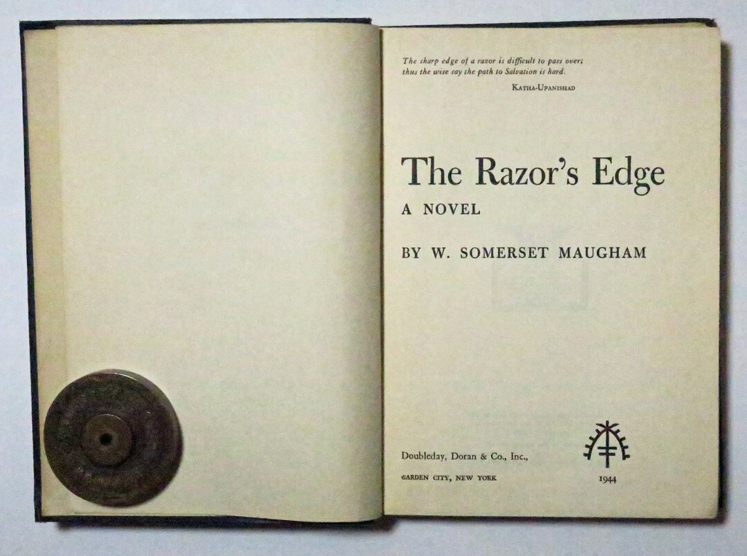 The Razor's Edge The Razor’s Edge by W Somerset Maugham, 1944 - Etsy