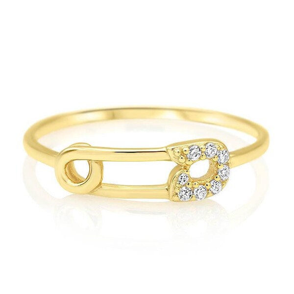 Safety Pin Ring Etsy