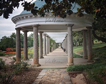 Digital Background of Gazebo in Botanical Garden