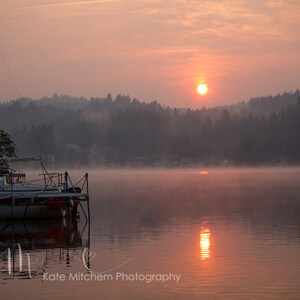 Digital background of boat at sunset