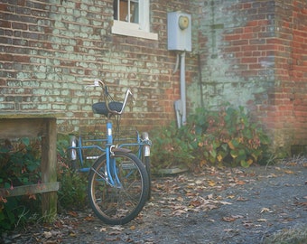 Digital Vintage Park with vintage bike