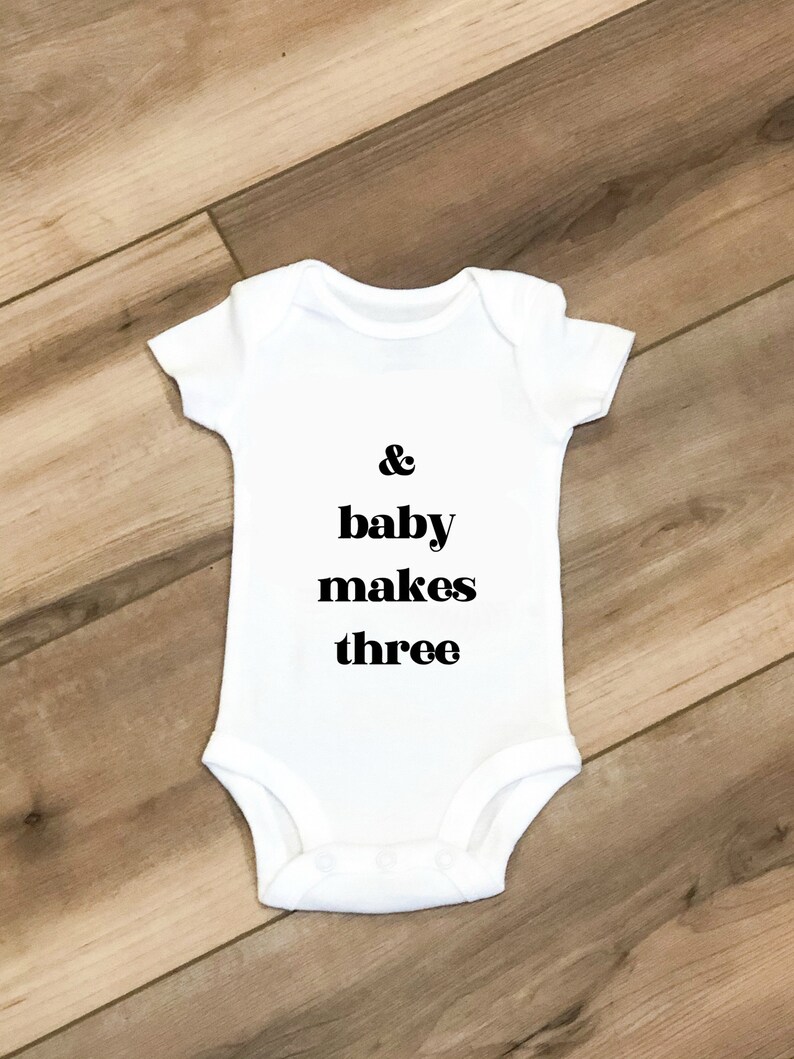 Download Clip Art And Baby Makes Three Cricut Maker Project Svg File For Cricut Pregnancy Announcement Svg Gift For Baby Newborn Outfit Gender Neutral Art Collectibles
