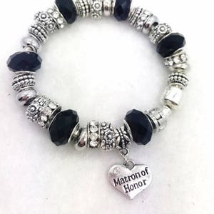 Matron of Honor Charm Bracelet image 2