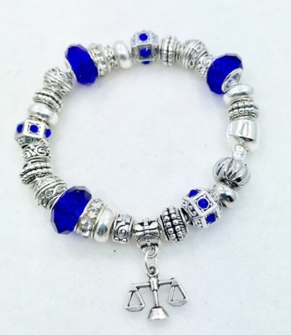 Scales of Justice Charm Bracelet Etsy