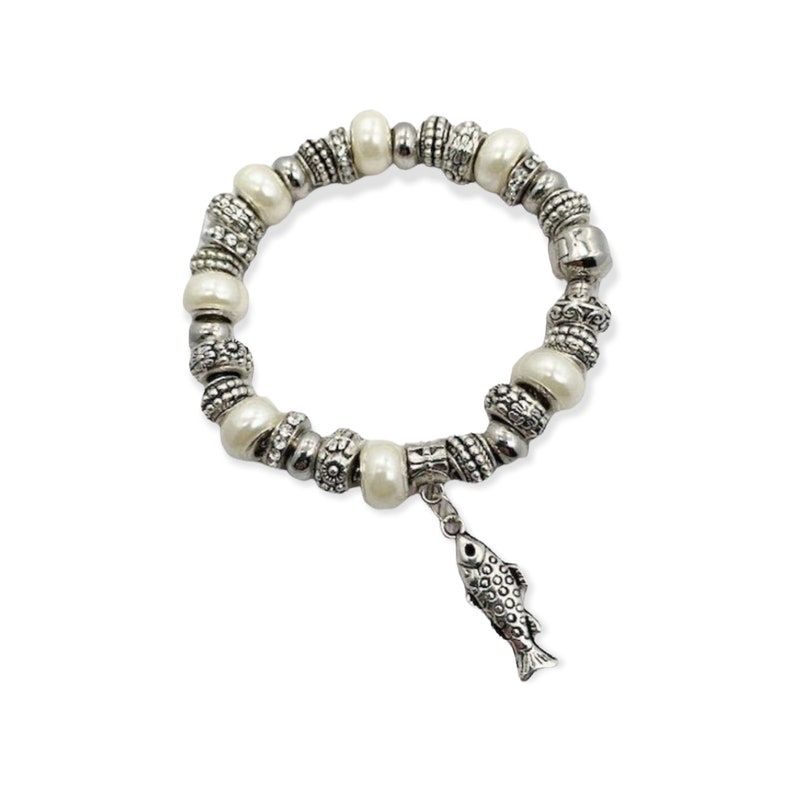 Fish Charm Bracelet Etsy