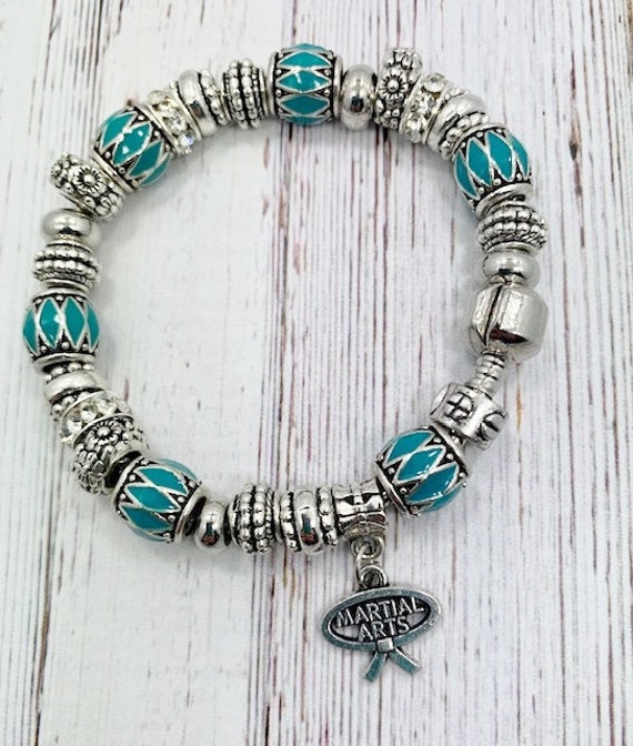 Martial Arts Charm Bracelet Etsy