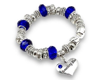 Something Blue Charm Bracelet