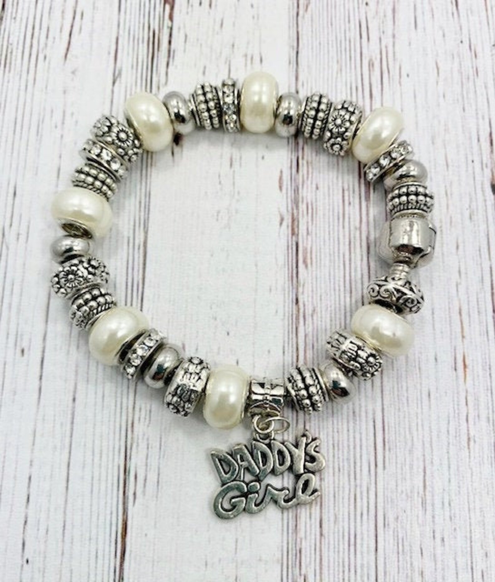 Daddy's Girl European Style Charm Bracelet Etsy