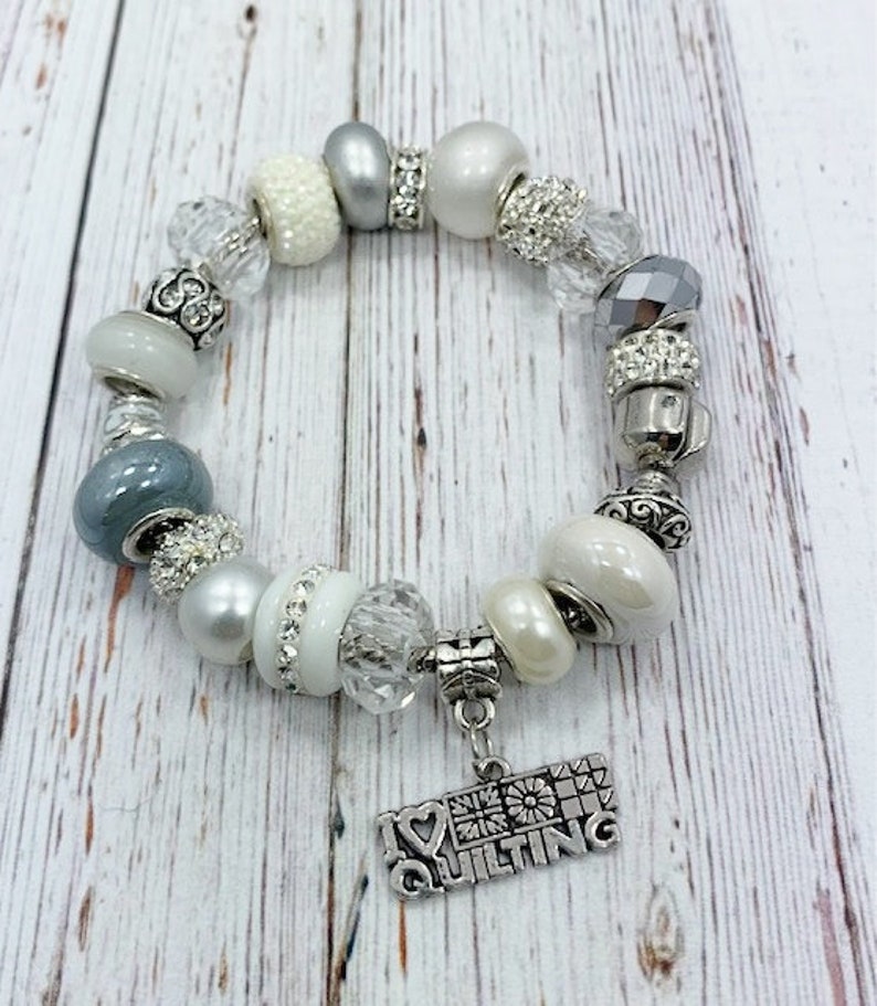 Quilting Charm Bracelet Etsy