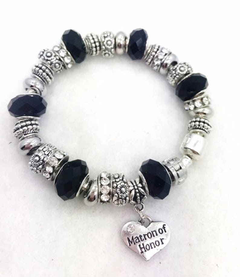 Matron of Honor Charm Bracelet image 2