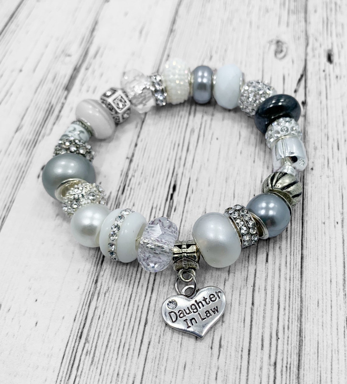 Daughter In Law Charm Bracelet | Etsy